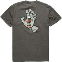 Мъжки ризи с крещяща ръка, средни, дървени въглища Хедър сиво, 50% памук, 50% полиестер