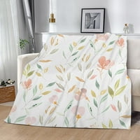 Флорални фланелни одеяла от отпечатано одеяло за одеяло за деца за деца подарък