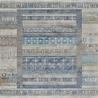 Couristan Nostalgia Serapi Area Rug, Denim-Tawny, 9'10 13'10