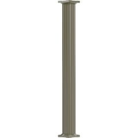 8 9 ' Ендура-алуминиева колона, кръгъл вал, заострен, Нагънат, плетено покритие с капитал и база