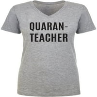 Quaran-Teacher жени с V-образно деколте