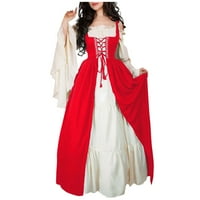 Gdfun женска рокля от твърд цвят на кол с костилка с кръст от талия от две части COS рокля--рокли за рокли за жени за жени