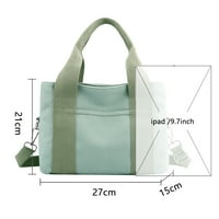 Диамант платно пътуване чанта мода дами Голяма пазарска чанта плътен цвят за почивка, зелен