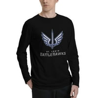 Сейнт Луис Битхоукс мъжки тениски с дълъг ръкав черна среда