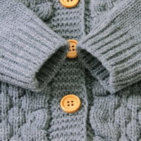 Дамски пуловери меко яке за момичета зима момиче момче топло бебе пуловер Връхни дрехи с качулка яке месец бебе-момиче