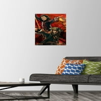 Карибските пирати на Дисни: В края на световния плакат за стена на дуета с бутални щифтове, 14.725 22.375