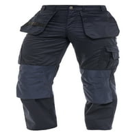 Skylinewears Мъжки cordura панталони дърводелски строителство Помощни инструменти инструменти за тежка коляно подсилено работно облекло панталони за безопасност B Navy W34-L32