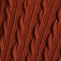 Пуловери за жени Зимни есен с дълъг ръкав o Врат твърд ботуш Pachwork Асиметрични ежедневни върхове на пуловера