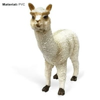 Temacd дизайн на животни за животни с висока симулирана изящна изработка животни Alpaca Figrine Model for Gift, a