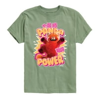 Ред червено - Panda Power - Графична тениска за младежки къси ръкави