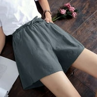 Женски шорти за бягане еластични къси панталони с висок талия