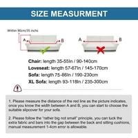 Иипа Коледа Калъф Лос Печатни Мебели Протектор Без Приплъзване Прахоустойчив Коледа Диван Капак Разтягане Стая Комфорт Гъвкавост Лек Каре Домашен Стил-Е Седалка