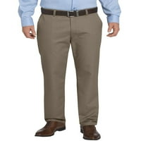 Dickies Men's Flove Front Sorona Flet Khaki Pants изплакна камъче кафяво 30