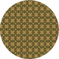 Ahgly Company вътрешен правоъгълник с шаблони с бисквитка кафяви килими, 5 '8'