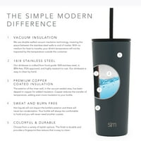 Прост модерен 24оз класически барабан със сламен капак и флип капак-пътуване чаша подарък вакуумно изолиран Кафе Бира Пинта чаша бутилка вода Модел: смърч планина