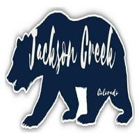 Jackson Creek Colorado Souvenir Vinyl Decal Sticker Bear Design