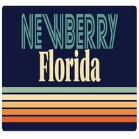 Newberry Florida Vinyl Decal Sticker Retro дизайн