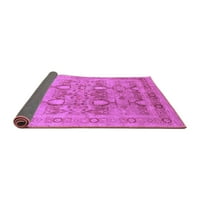 Ahgly Company вътрешен правоъгълник ориенталски лилави килими от индустриална зона, 7 '9'