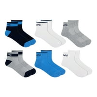 Мъжки спортни мъжки многоцветни ивици глезена Чорапи 6-чифт пакет
