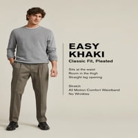 Dockers Men's Classic Pleaced Easy Khaki с участък