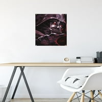 Междузвездни войни: Оби -Уан Кеноби - Портрет на стена на Darth Vader с Push Poster, 14.725 22.375