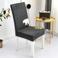 6-парчета разтегателен стол за хранене покрива Калъфи кратко стол стол стол покритие за сватба банкет парти декор-миеща-Сменяема