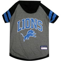Домашни любимци първа НФЛ Детройт лъвове тениска с качулка НФЛ за кучета и котки-готина тениска, отбори-изключително малка