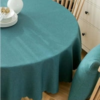 Кръгла миеща се полиестерна тъкан площадка водоустойчива устойчива на бръчки за миене на маса декоративна материя за маса за кухня за хранене на закрито и на открито