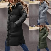 Момичета Parkas Водоустойчиви зимни дебели зими с качулка облицовани якета палто Parkas