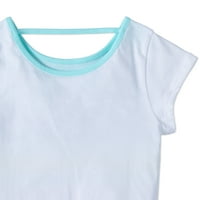 Детска 4-раирана отворена тениска с пайети