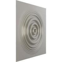 Екена мелница 5 8 в 5 8 х плитчини Ендуравал декоративен 3д стенен панел, текстуриран метален сребърен