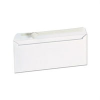 Peel Seal Strip Business Envelope 10, квадратен капак, самозалепващо затваряне, 4. 9.5, бял, 100 кутия