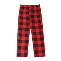 комплект пижама от две части Детски комплект домашно облекло Коледа червено размер 4Т