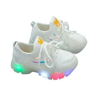 Borniu Toddler Shoes Toddler бебе деца бебета момичета момчета LED светлинни обувки Небрежни обувки Спортни обувки Разчистване