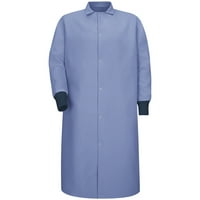 Red Kapâ® захранващ фронт Spun Polyester Pocketsless Mescher Coat-с плетени маншети