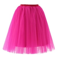Дамски поли и рокли Clearance Дамски висококачествени плисирани пола на коляното пола за възрастни танци танцува пола