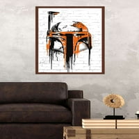 Star Wars: Saga - Boba Fett Black and Orange Wall Poster, 22.375 34