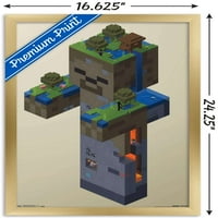Minecraft - Зомбита за стена за стена, 14.725 22.375