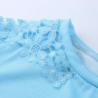 Дамски летни туники топове кръгло деколте Пуловер къс ръкав тениска Женски графични щампи модни блузи