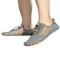 Преден проводник Унизани обувки Бърз сухи пешеходни обувки Бос аква чорапи на открито комфорт Атлетична маратонка Момичета момчета плажни маратонки сив оранжев 7.5