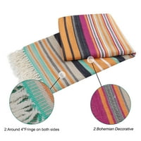 Уникални изгодни Бохемски декоративни хвърлят одеяло с ресни дизайн 51 67