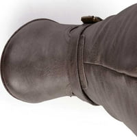 Колекция за женско пътуване spokane изключително широк телешки коляно висока обувка taupe fau leather m