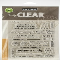 Hero Arts Clear Stamps 4 x6 -За да се възползвате или да не се възползвате