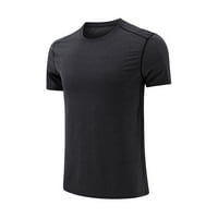 Pedort Hawaiian риза за мъжете големи и високи къси ръкави влага тениска с тениска черна, 3XL