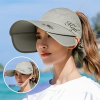 Кофа слънчеви шапки Womensvisor широк еластичен голфхат дишаща потна абсорбираща капачка