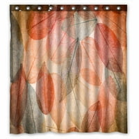 Абстрактно есен на фона красиви листа текстура водоустойчива полиестерна тъкан за душ завеса размер