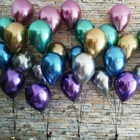 Moobody лъскав метален късен балон дебел надуваем балон рожден ден парти сватбен декор