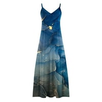 Спагети каишка лятна рокля за Жени Случайни Плаж Графичен Леопард печат сарафани Ваканция Дълги Макси рокли