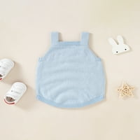 Sunisery Baby Girl Boy Knit Rompers Bunny Sleelecess пуловер боди комбинезон на моя 1 -ви великденски тоалет сладко бебе, което е есенно облекло