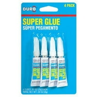 Duro Super Glue Четири 2-грамови тръби